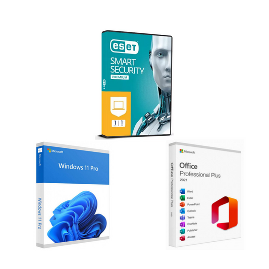 Combo Microsoft Windows 11 Pro + Office 2021 Professional Plus + ESET Antivirus