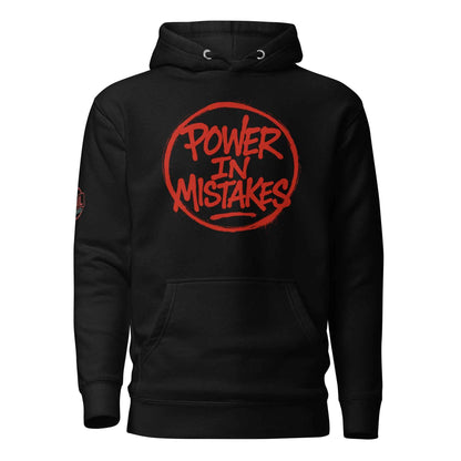 Felpa con Cappuccio Streetwear “POWER IN MISTAKES” 🔴 | FAIL – Manifesto di Coraggio e Stile