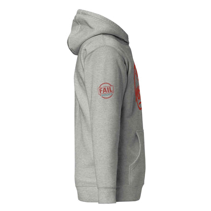 Felpa con Cappuccio Streetwear “POWER IN MISTAKES” 🔴 | FAIL – Manifesto di Coraggio e Stile