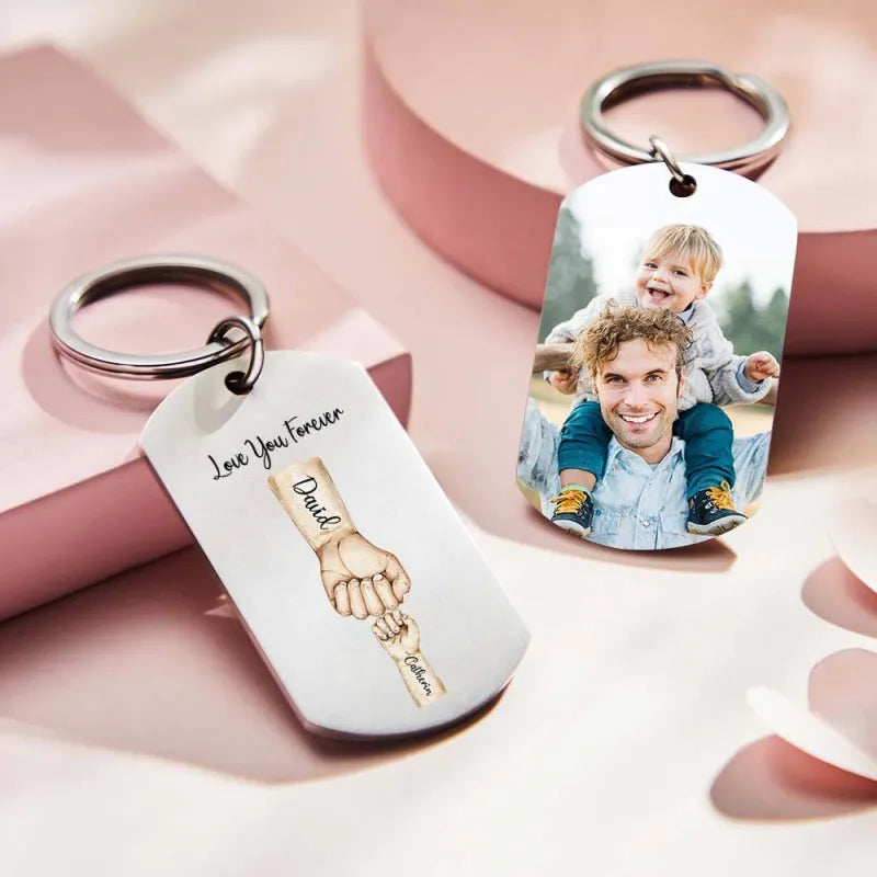 Portachiavi Personalizzato "Best Dad Ever" – Un Ricordo da Portare Sempre con Sé regalo papà