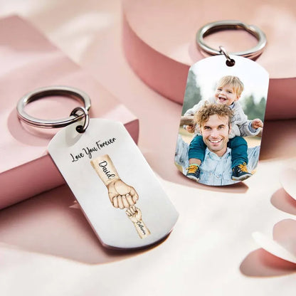 Portachiavi Personalizzato "Best Dad Ever" – Un Ricordo da Portare Sempre con Sé regalo papà
