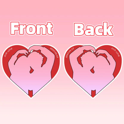 Cuscino a Cuore Personalizzato con Foto di Coppia Regalo San Valentino stile cartoon