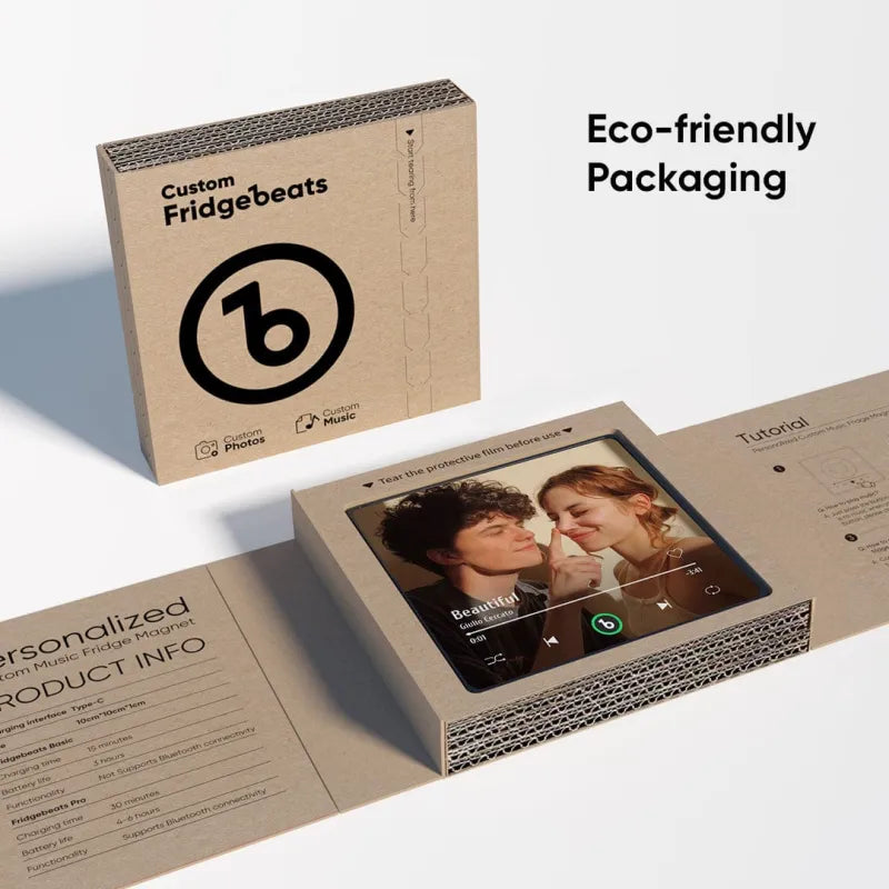 FridgeBeats 4.0: Magnete Musicale Personalizzato senza Cornice idea regalo mamma papà lei lui