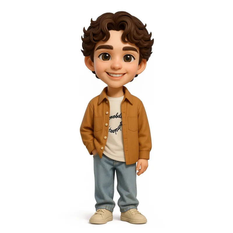 Mini Me 3D – La Tua Statuina Personalizzata da Scrivania - idea regalo Lui Lei Mamma Papà Nonni Animali domestici