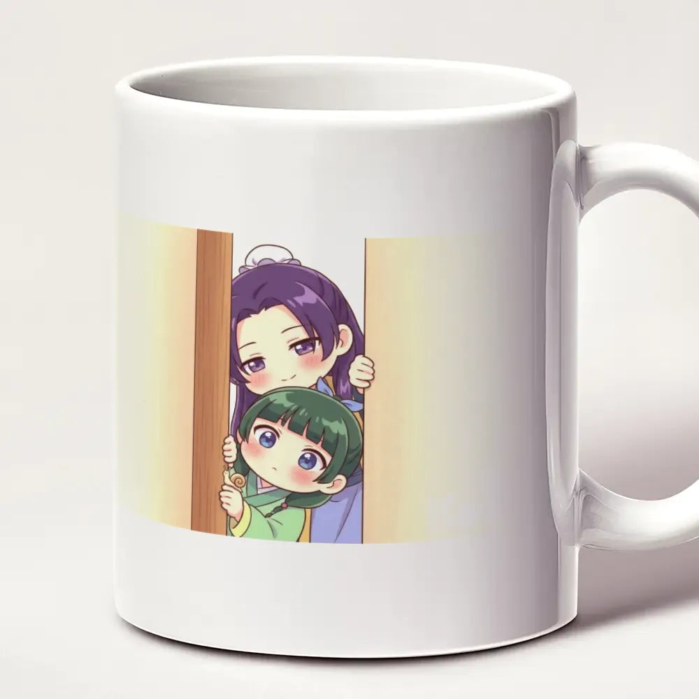 Tazza 11oz Il Monologo della Speziale Mug Maomao e Jinshi Chibi che Sbirciano