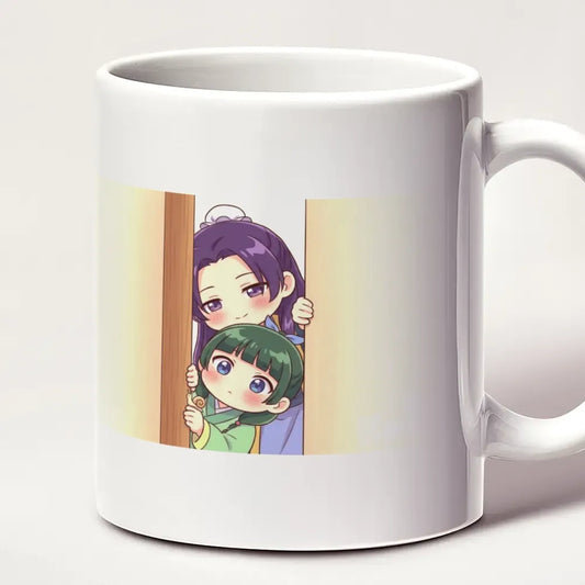 Tazza 11oz Il Monologo della Speziale Mug Maomao e Jinshi Chibi che Sbirciano