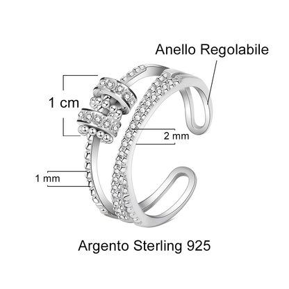 Anello da Donna in Argento Sterling 925 Per mia moglie - Ansia