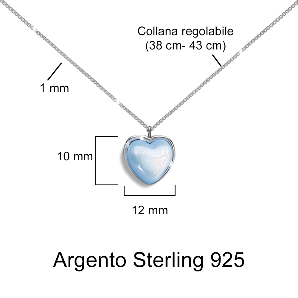 Collana Pietra di Luna in Argento Sterling 925 - Alla mia Mamma
