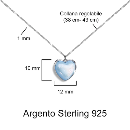 Collana Pietra di Luna in Argento Sterling 925 - Alla mia Mamma