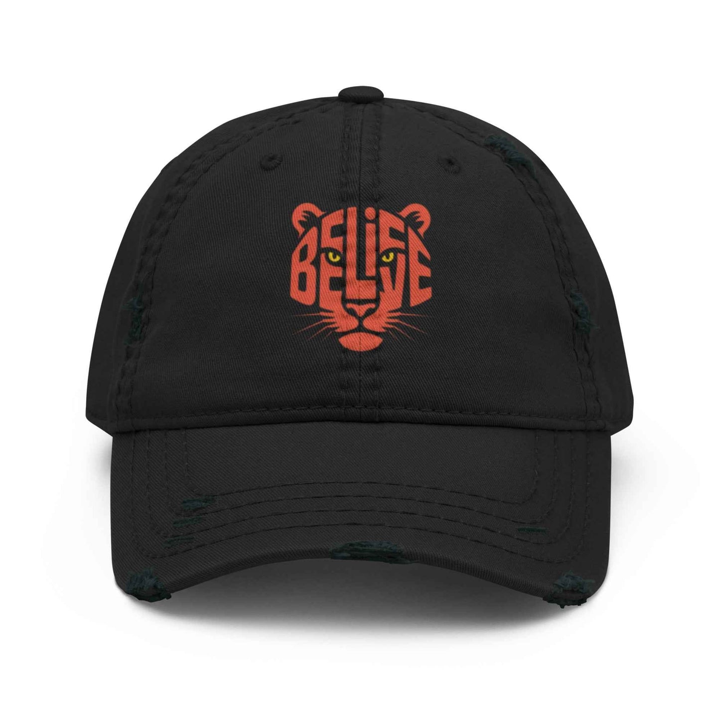 Cappellino Believe Vissuto | Distressed Dad Hat con Stile Autentico