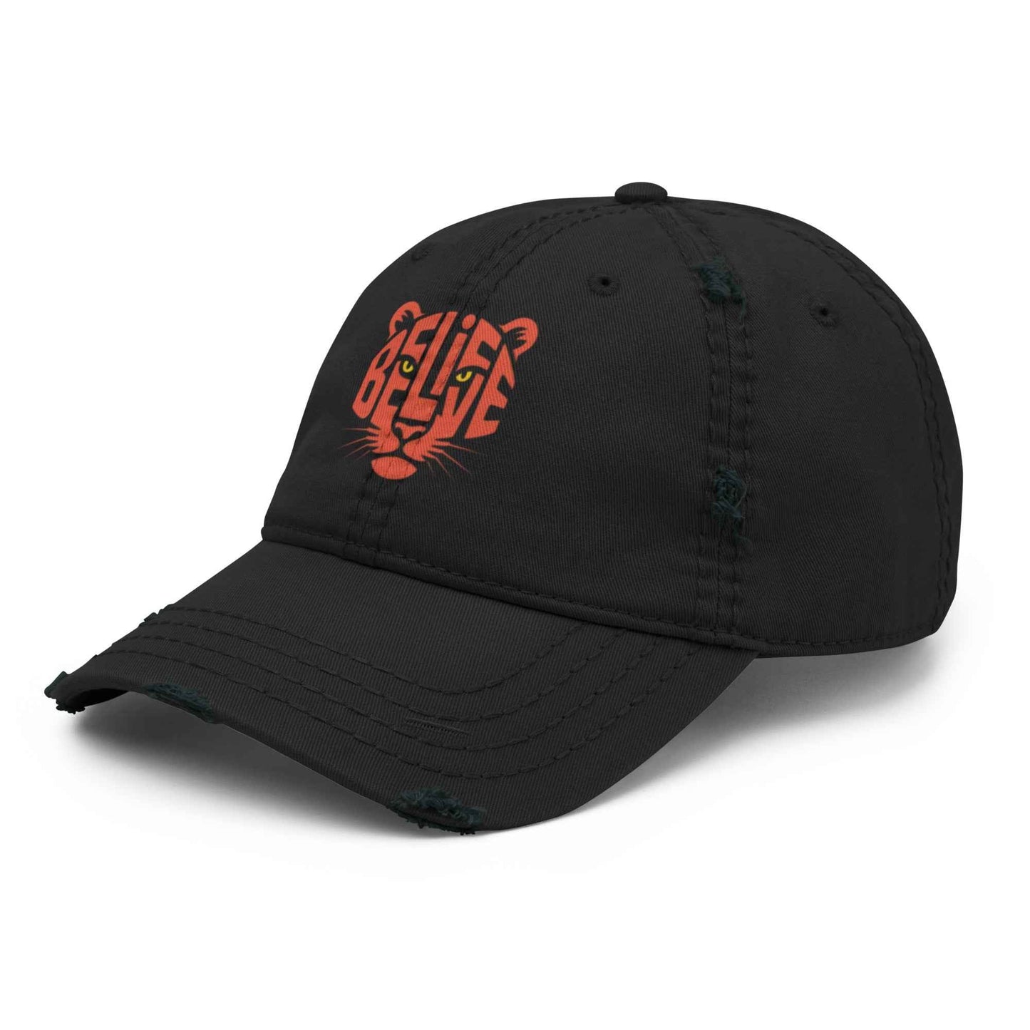 Cappellino Believe Vissuto | Distressed Dad Hat con Stile Autentico