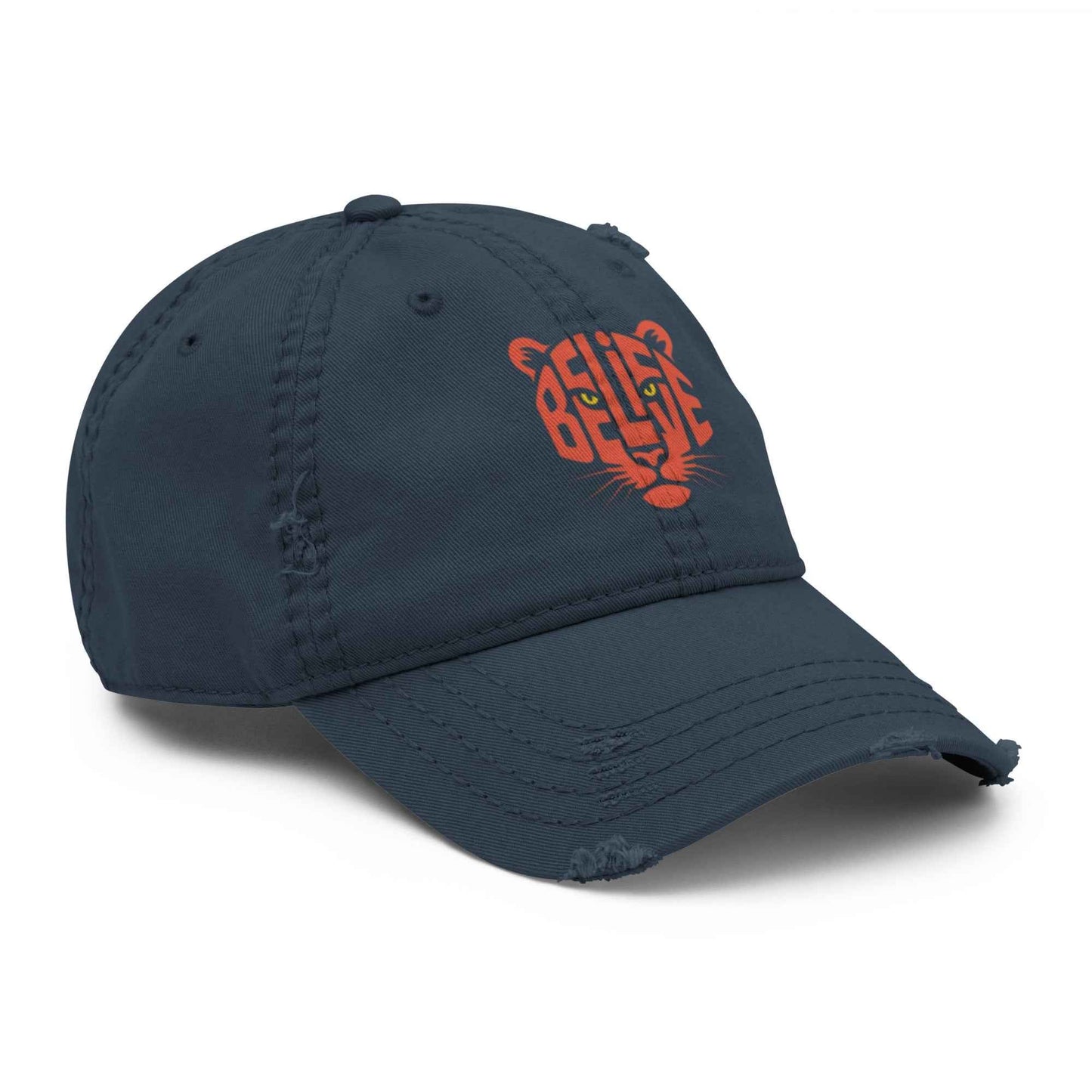 Cappellino Believe Vissuto | Distressed Dad Hat con Stile Autentico