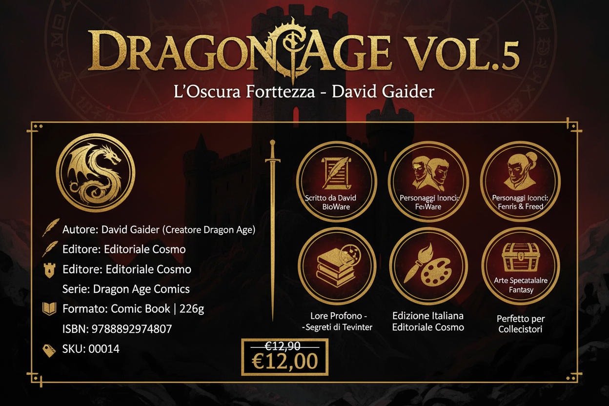 Dragon Age Vol.5 L'Oscura Fortezza 00014 | Fumetto Fantasy Tevinter Gaider