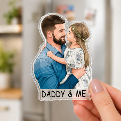 Magnete Ritratto Personalizzato da Foto Regalo Coppia Famiglia
