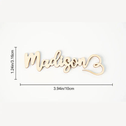 Segnaposto in Legno Personalizzati Nome per Calici Matrimonio Brindisi Comunione Compleanno Battesimo Cresima Cerimonia Natale Capodanno