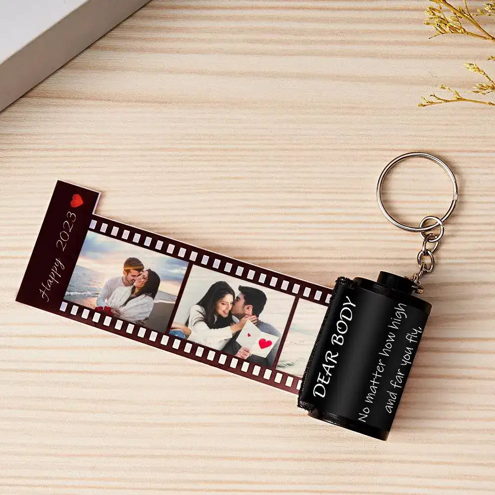 Portachiavi Rullino Fotografico Personalizzato idea regalo papà