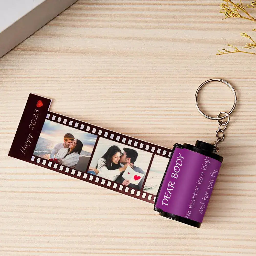 Portachiavi Rullino Fotografico Personalizzato idea regalo papà