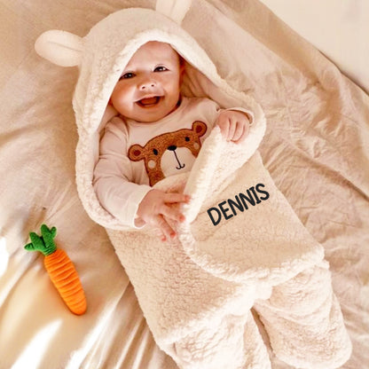 Sacca Nanna Coniglietto Personalizzata con Nome Swaddle Neonato sacco