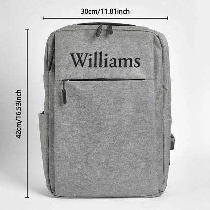 Zaino personalizzato con nome - borsa computer pc - idea regalo papà