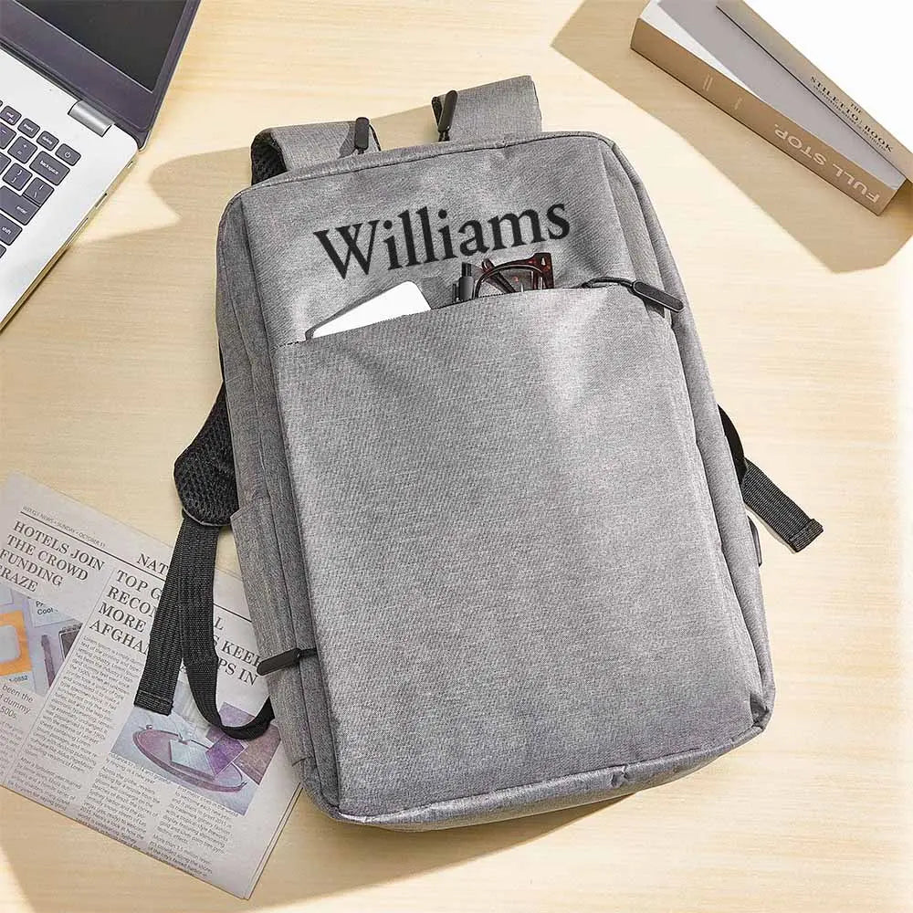 Zaino personalizzato con nome - borsa computer pc - idea regalo papà
