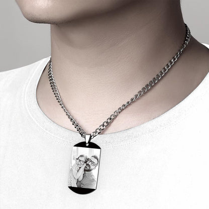 Collana Custom con Foto e Data Speciale Il Regalo Impossibile da Dimenticare papà