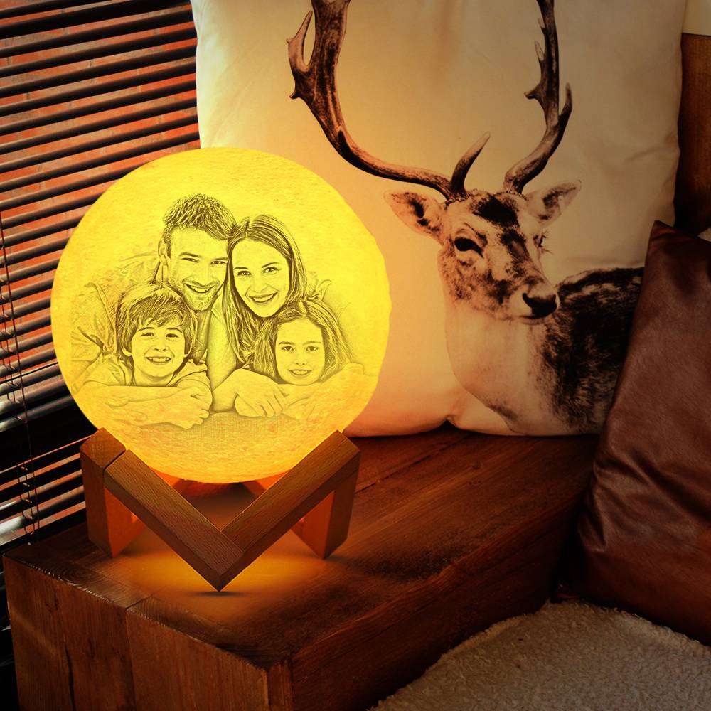 Lampada Luna 3D Personalizzata con Foto - idea regalo papà