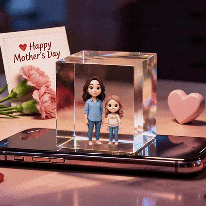 Video Ologramma 3D Personaggi Cartoon Regalo Festa della Mamma