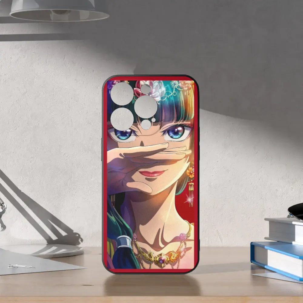 iPhone15 Series Black Phone Case iPhone15/iPhone15 Pro/iPhone15 Pro Max/iPhone15 Plus The Apothecary Diaries Mao Mao