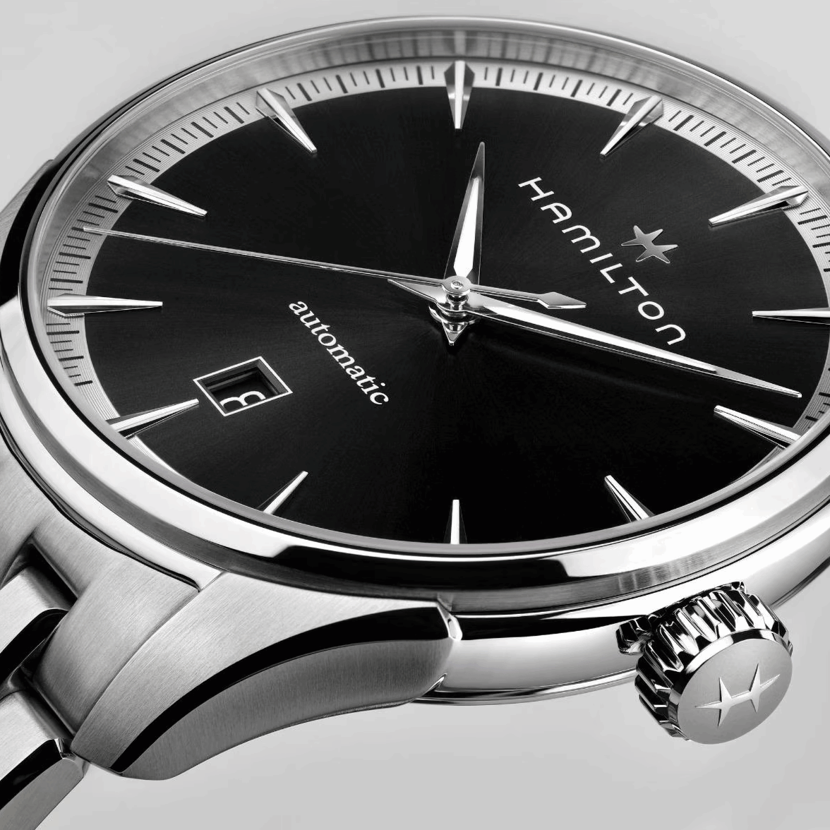 Hamilton Jazzmaster Automatic Nero 40mm – cinturino in acciaio