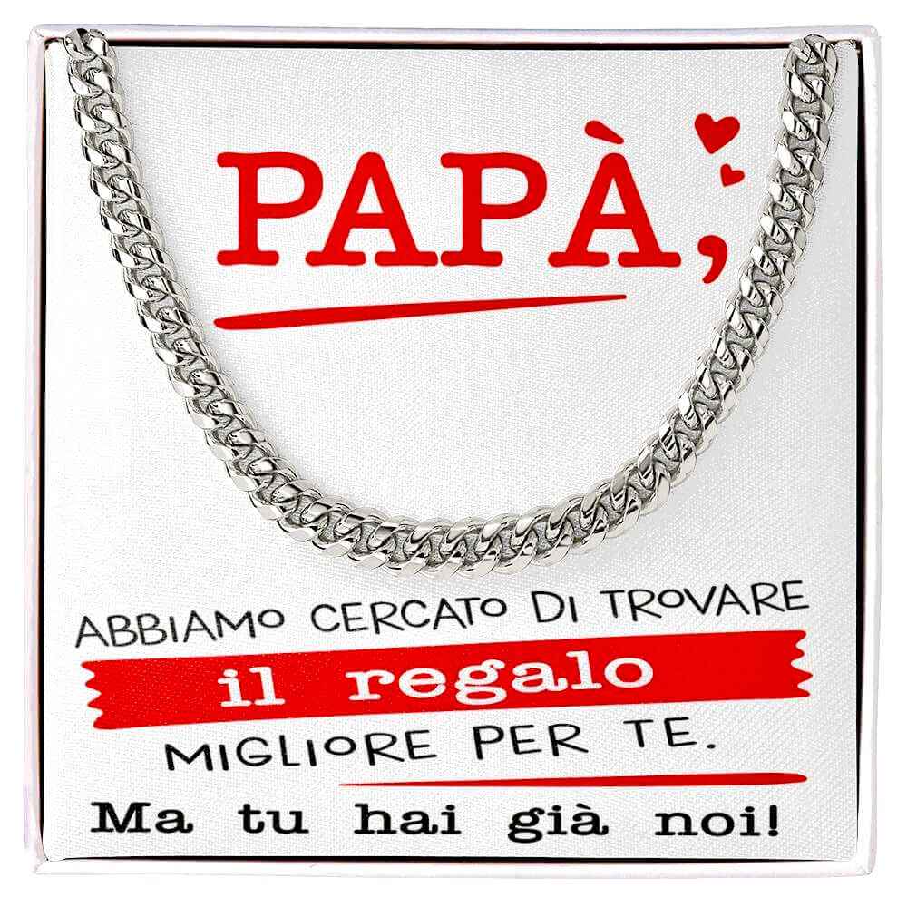 Collana da Uomo - Papà Regalo Migliore Siamo Noi