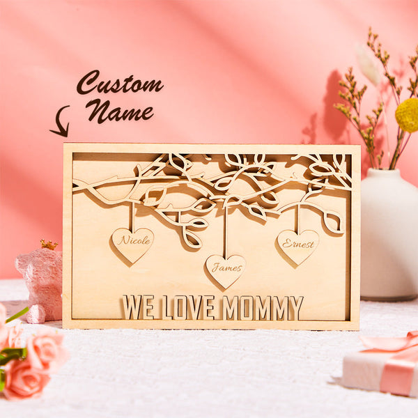 Targa Albero della Famiglia Incisa Regalo Mamma Personalizzato