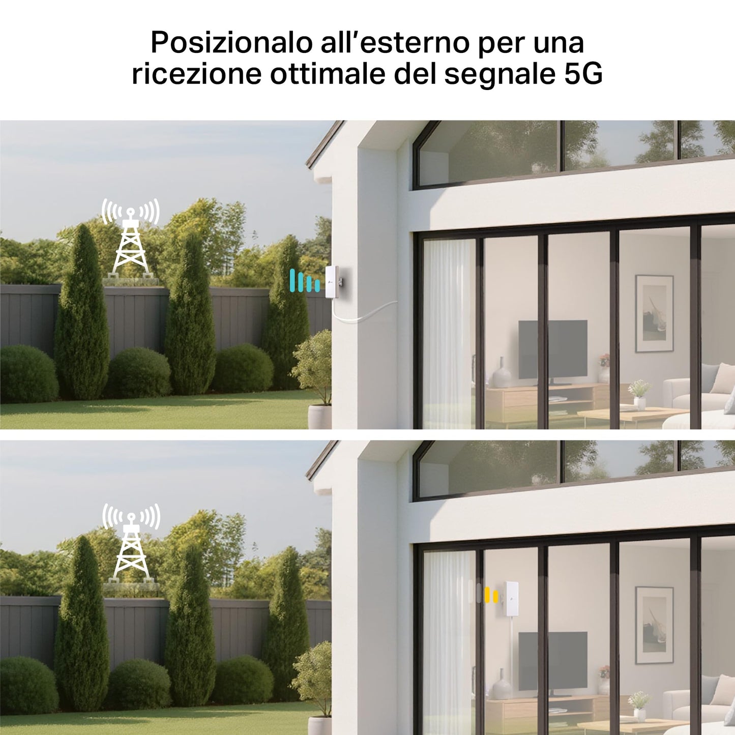 Archer NX200-Outdoor Router 5G con SIM da Esterno, Wi-Fi 6 AX1800Mbps, Porta 2.5GE PoE, IP66