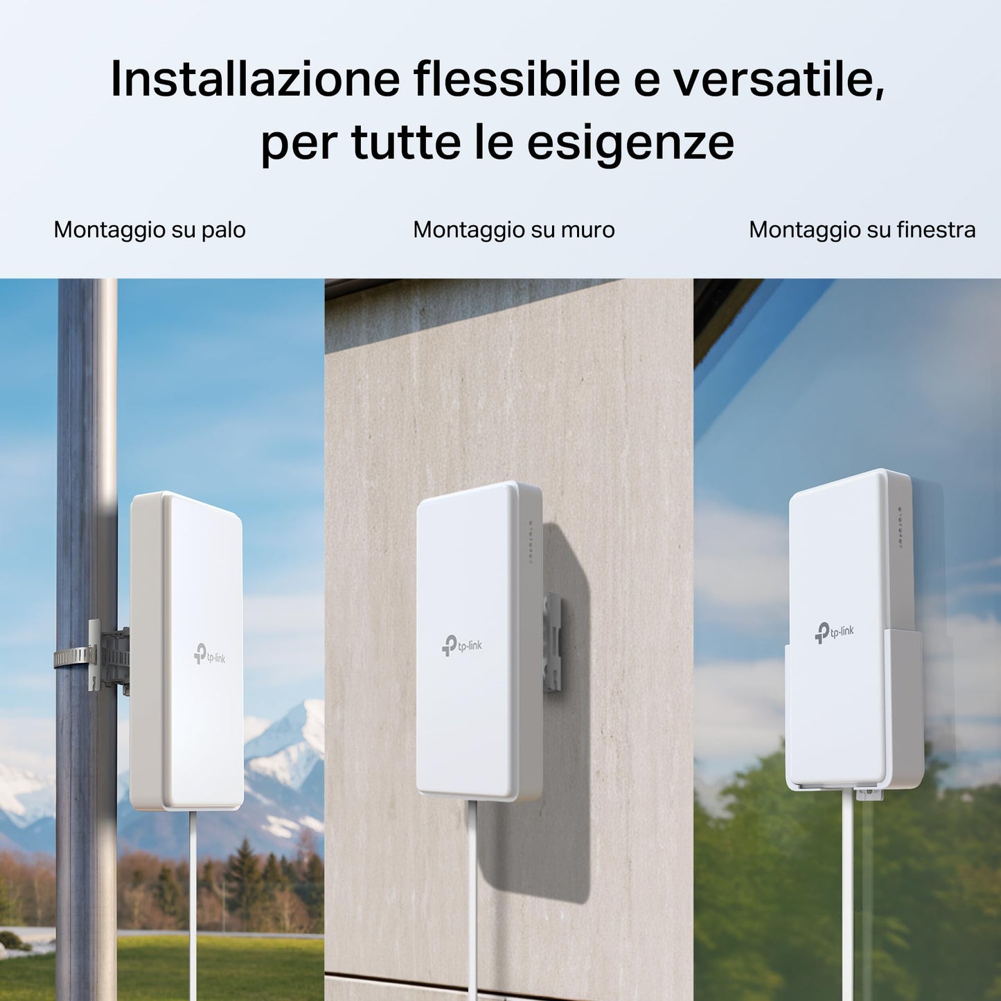 Archer NX200-Outdoor Router 5G con SIM da Esterno, Wi-Fi 6 AX1800Mbps, Porta 2.5GE PoE, IP66