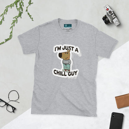 Maglietta unisex a maniche corte - I'm just a chill guy  🆓🚚