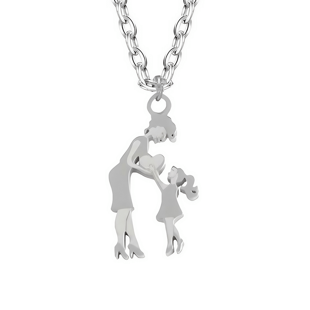 Collana Mamma e Figlia - Acciaio Inox Lucidato di Altissima Qualità