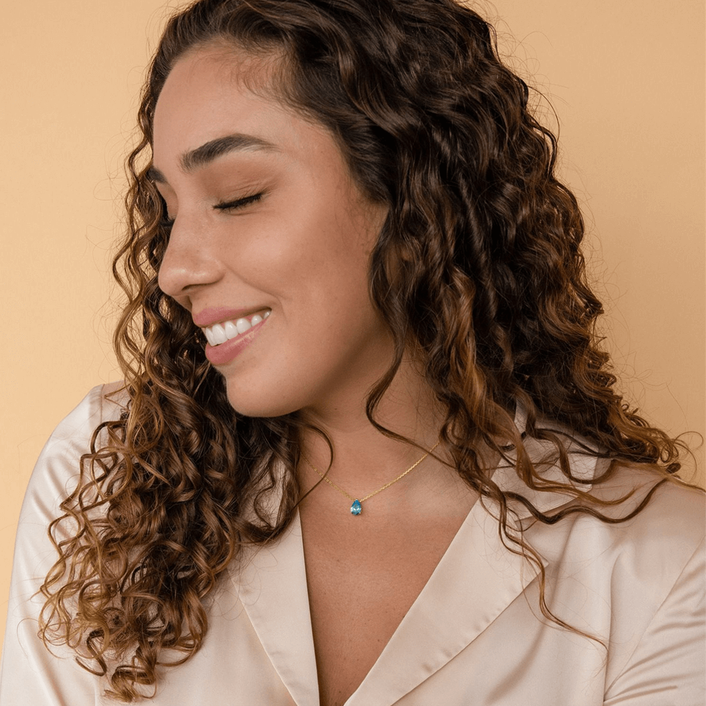 Collana con Pietra Acquamarina