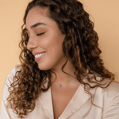 Collana con Pietra Acquamarina