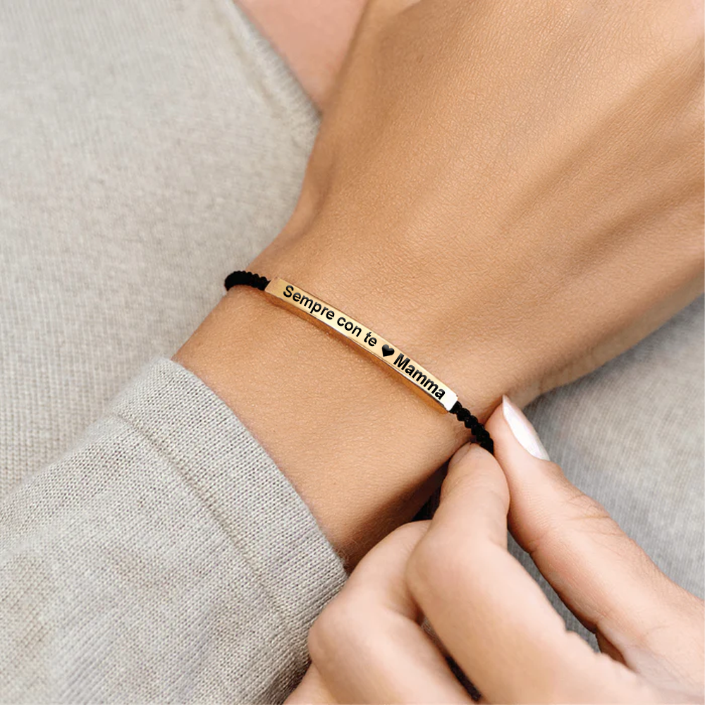 Bracciale Donna Acciaio Inox Lucidato - Sempre con te Mamma