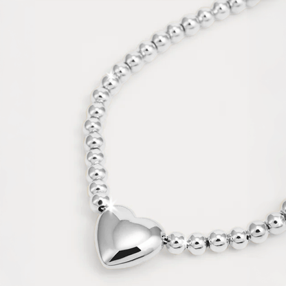 Bracciale Donna in Argento Sterling 925 - Con catena di cuori