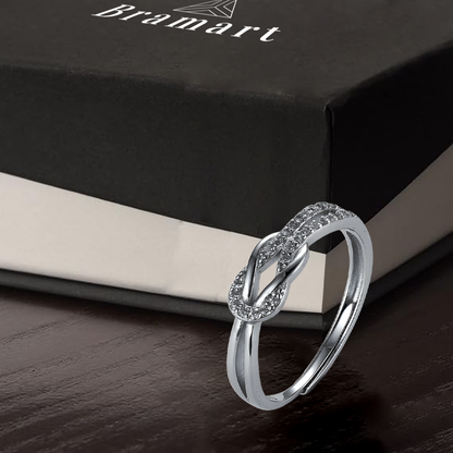 Anello Nodo da Donna in Argento Sterling 925 - A mia Mamma