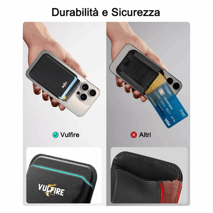 Portafoglio Portacarte Uomo in Ecopelle sintetica Alta Qualità RFID Blocking con Magnete