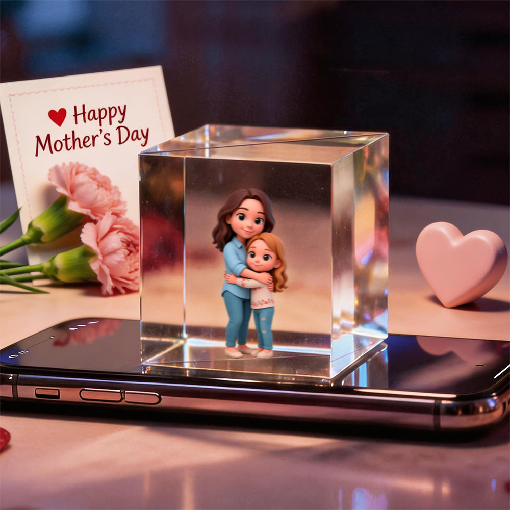Video Ologramma 3D Personaggi Cartoon Regalo Festa della Mamma