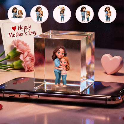 Video Ologramma 3D Personaggi Cartoon Regalo Festa della Mamma