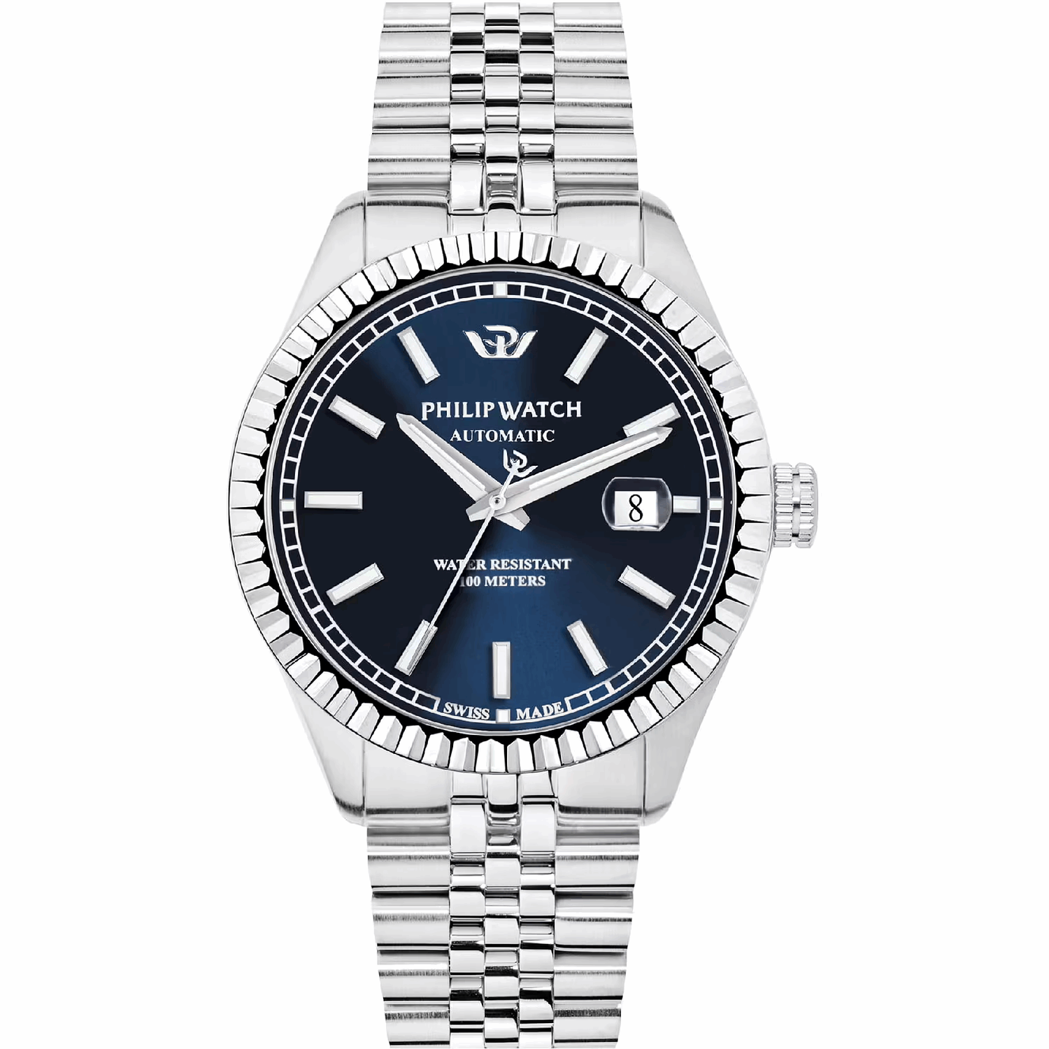 Philip Watch Caribe Automatico Blu R822 data jubilee