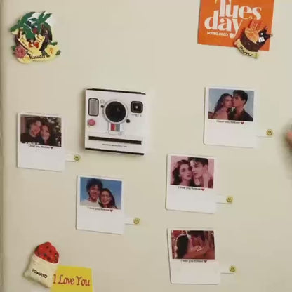 Calamita interattiva "Instant" Musicale con Foto e Luci | Regalo Unico Personalizzato papà
