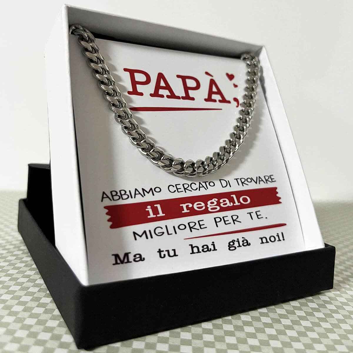 Collana da Uomo - Papà Regalo Migliore Siamo Noi