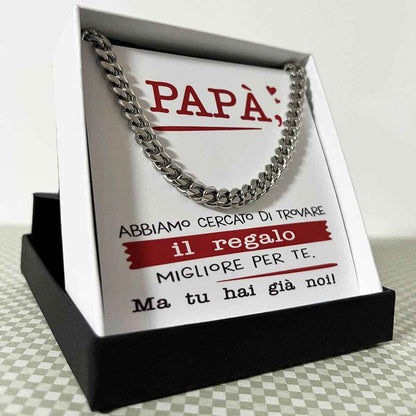 Collana da Uomo - Papà Regalo Migliore Siamo Noi