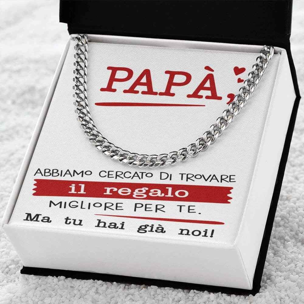 Collana da Uomo - Papà Regalo Migliore Siamo Noi
