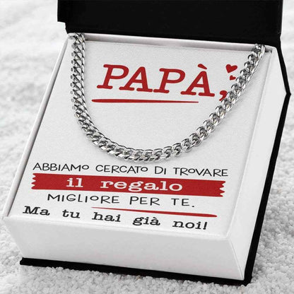 Collana da Uomo - Papà Regalo Migliore Siamo Noi