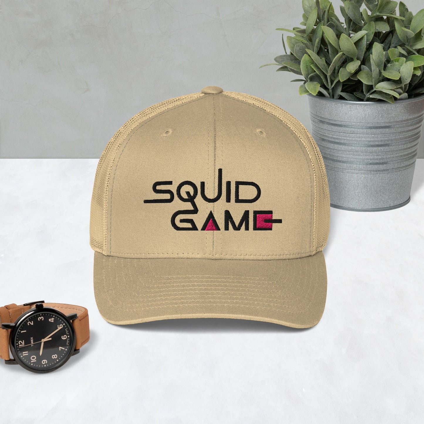 Cappellino trucker della serie Squid Game (ricamato) 🆓🚚